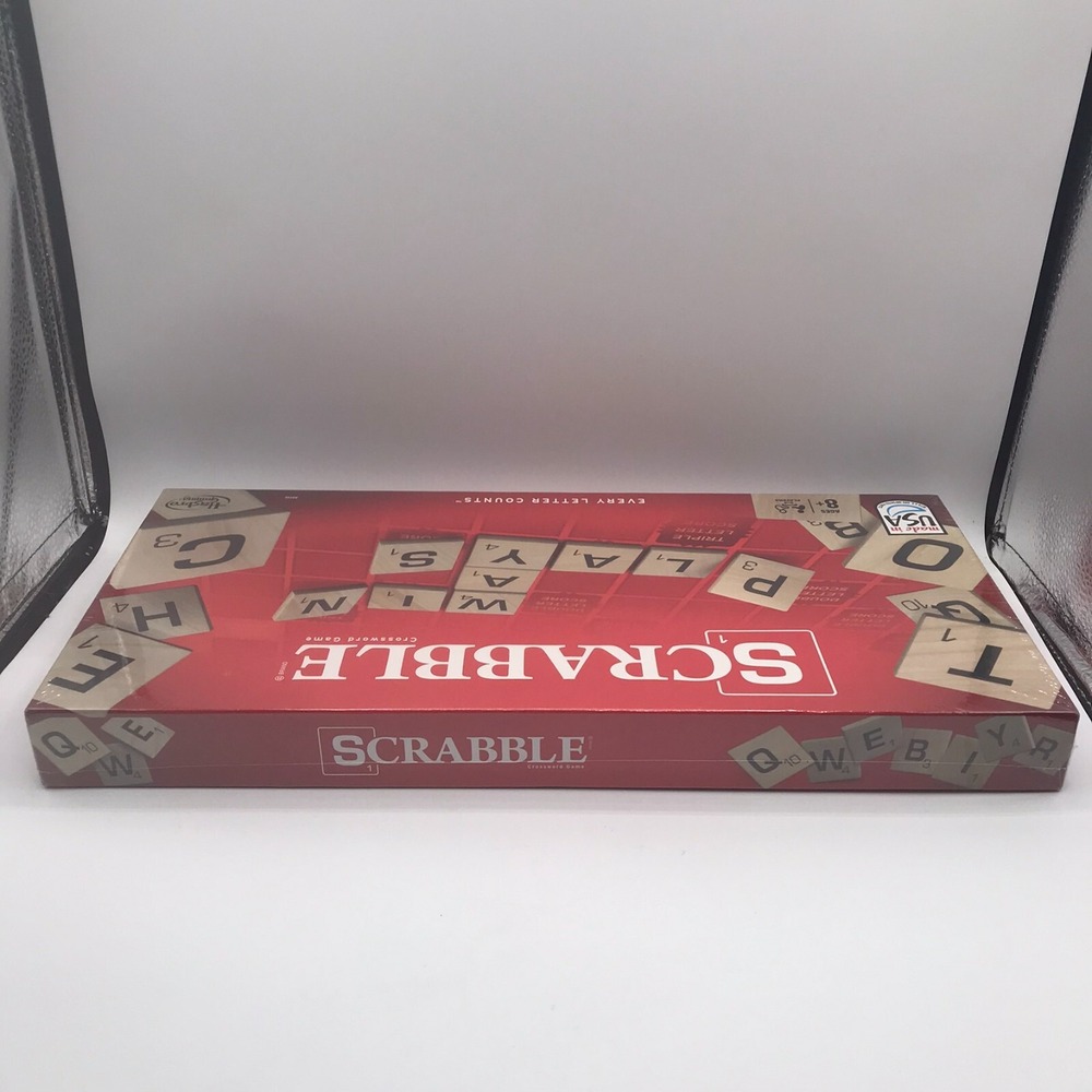 SCRABBLE Hasbro Gamin Made in USA Every Letter Counts Classic NEW SEALED - Picture 3 of 6